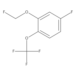 1-Fluoro-3-fluoromethoxy-4-(trifluoromethoxy)benzene结构式