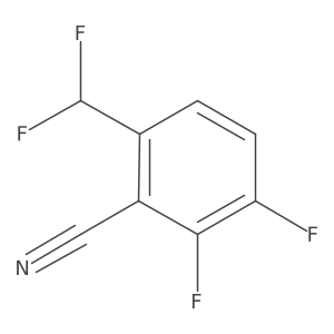 6-(Difluoromethyl)-2,3-difluorobenzonitrile结构式