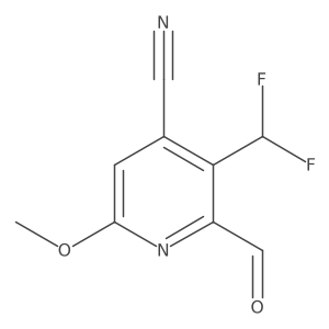 3-(Difluoromethyl)-2-formyl-6-methoxyisonicotinonitrile Structure