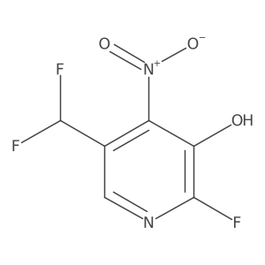 3-Pyridinol, 5-(difluoromethyl)-2-fluoro-4-nitro- Structure