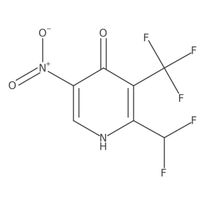 2-(Difluoromethyl)-4-hydroxy-5-nitro-3-(trifluoromethyl)pyridine结构式