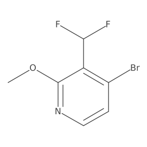 4-Bromo-3-(difluoromethyl)-2-methoxypyridine Structure