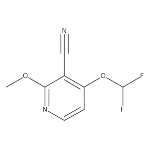 4-Difluoromethoxy-2-methoxynicotinonitrile Structure