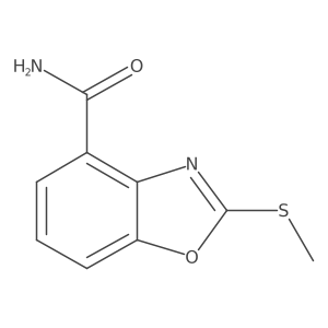 2-(Methylthio)benzo[d]oxazole-4-carboxamide结构式