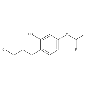 2-(3-Chloropropyl)-5-(difluoromethoxy)phenol结构式