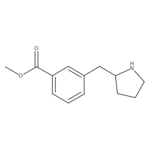 Methyl 3-[(pyrrolidin-2-yl)methyl]benzoate Structure