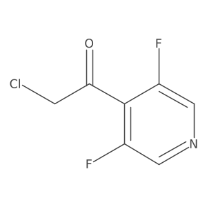2-Chloro-1-(3,5-difluoropyridin-4-yl)ethan-1-one Structure
