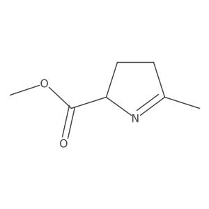 methyl 5-methyl-3,4-dihydro-2H-pyrrole-2-carboxylate结构式