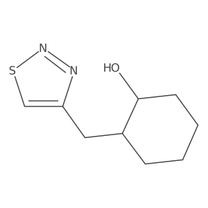 2-[(1,2,3-Thiadiazol-4-yl)methyl]cyclohexan-1-ol结构式