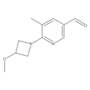 6-(3-Methoxyazetidin-1-yl)-5-methylpyridine-3-carbaldehyde Structure