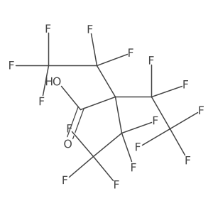 3,3,4,4,4-Pentafluoro-2,2-bis(pentafluoroethyl)butanoic acid Structure