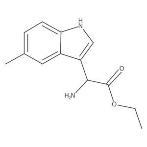 ethyl 2-amino-2-(5-methyl-1H-indol-3-yl)acetate结构式