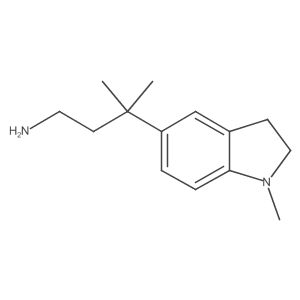 3-methyl-3-(1-methyl-2,3-dihydro-1H-indol-5-yl)butan-1-amine Structure