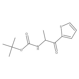 tert-butyl N-[1-oxo-1-(thiophen-2-yl)propan-2-yl]carbamate Structure