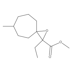 Methyl 2-ethyl-6-methyl-1-oxaspiro[2.6]nonane-2-carboxylate Structure
