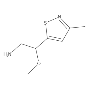 2-Methoxy-2-(3-methyl-1,2-thiazol-5-yl)ethan-1-amine Structure