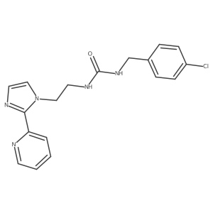 1-(4-chlorobenzyl)-3-(2-(2-(pyridin-2-yl)-1H-imidazol-1-yl)ethyl)urea Structure