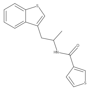 N-(1-(benzo[b]thiophen-3-yl)propan-2-yl)thiophene-3-carboxamide Structure