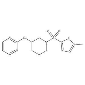 2-((1-((5-Methylthiophen-2-yl)sulfonyl)piperidin-3-yl)oxy)pyrimidine结构式
