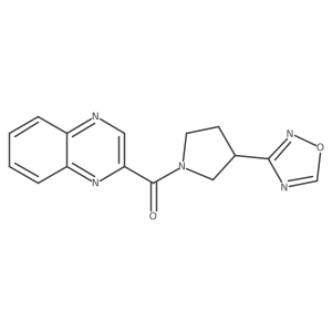 (3-(1,2,4-Oxadiazol-3-yl)pyrrolidin-1-yl)(quinoxalin-2-yl)methanone Structure
