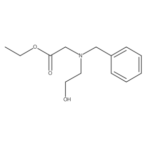 Ethyl 2-(benzyl(2-hydroxyethyl)amino)acetate结构式