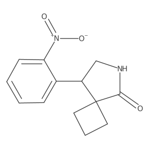 8-(2-Nitrophenyl)-6-azaspiro[3.4]octan-5-one结构式