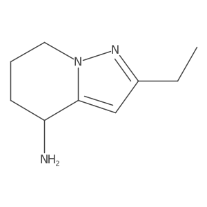 2-Ethyl-4H,5H,6H,7H-pyrazolo[1,5-a]pyridin-4-amine结构式