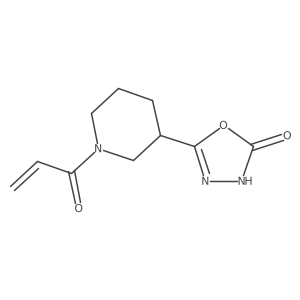 5-[1-(Prop-2-enoyl)piperidin-3-yl]-2,3-dihydro-1,3,4-oxadiazol-2-one结构式