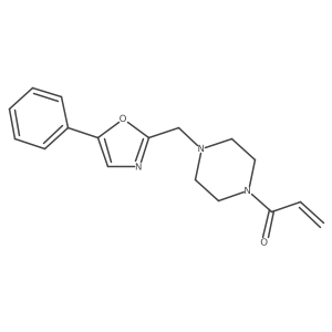 1-{4-[(5-Phenyl-1,3-oxazol-2-yl)methyl]piperazin-1-yl}prop-2-en-1-one Structure