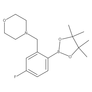 4-Fluoro-2-(morpholinomethyl)phenylboronic Acid Pinacol Ester结构式