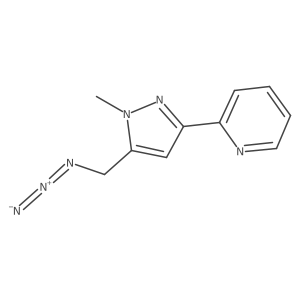 2-(5-(azidomethyl)-1-methyl-1H-pyrazol-3-yl)pyridine Structure