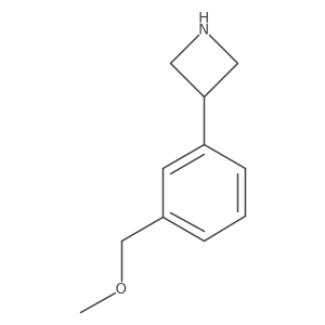 3-[3-(Methoxymethyl)phenyl]azetidine结构式