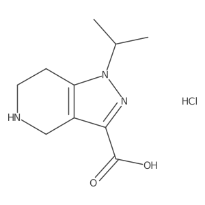 1-(Propan-2-yl)-1h,4h,5h,6h,7h-pyrazolo[4,3-c]pyridine-3-carboxylic acid hydrochloride Structure
