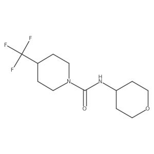 N-(oxan-4-yl)-4-(trifluoromethyl)piperidine-1-carboxamide Structure