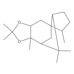 4H-4a,9-Methanoazuleno[5,6-d]-1,3-dioxole, octahydro-2,2,5,8,8,9a-hexamethyl-, (3aS,4aR,5R,7aR,9R,9aR)-结构式