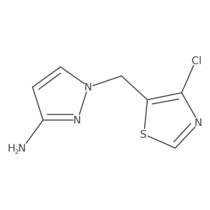 1-[(4-chloro-1,3-thiazol-5-yl)methyl]-1H-pyrazol-3-amine Structure