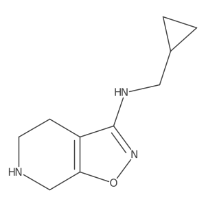 N-(cyclopropylmethyl)-4H,5H,6H,7H-[1,2]oxazolo[5,4-c]pyridin-3-amine Structure