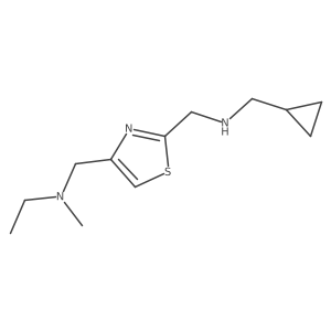 (Cyclopropylmethyl)[(4-{[ethyl(methyl)amino]methyl}-1,3-thiazol-2-yl)methyl]amine Structure
