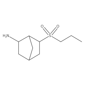 6-(Propane-1-sulfonyl)bicyclo[2.2.1]heptan-2-amine结构式