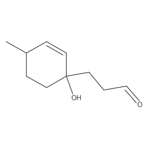 3-(1-Hydroxy-4-methylcyclohex-2-en-1-yl)propanal结构式
