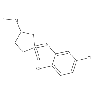 1-[(2,5-Dichlorophenyl)imino]-3-(methylamino)-1lambda6-thiolan-1-one结构式