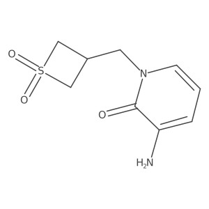 3-[(3-Amino-2-oxo-1,2-dihydropyridin-1-yl)methyl]-1lambda6-thietane-1,1-dione Structure