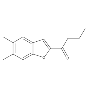 1-(5,6-Dimethyl-1-benzofuran-2-yl)butan-1-one Structure