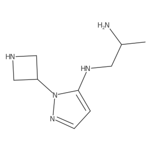 N1-[1-(azetidin-3-yl)-1H-pyrazol-5-yl]propane-1,2-diamine Structure