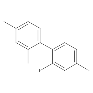 1-(2,4-Difluorophenyl)-2,4-dimethylbenzene Structure