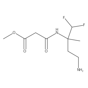 Methyl 2-[(4-amino-1,1-difluoro-2-methylbutan-2-yl)carbamoyl]acetate Structure