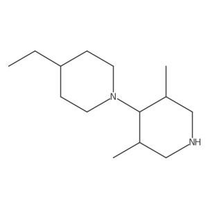 4-(4-Ethylpiperidin-1-yl)-3,5-dimethylpiperidine结构式