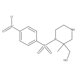 [2-Methyl-1-(4-nitrobenzenesulfonyl)piperazin-2-yl]methanol Structure