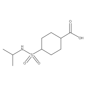 4-(N-Isopropylsulfamoyl)cyclohexanecarboxylic acid结构式
