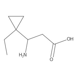 3-Amino-3-(1-ethylcyclopropyl)propanoic acid Structure